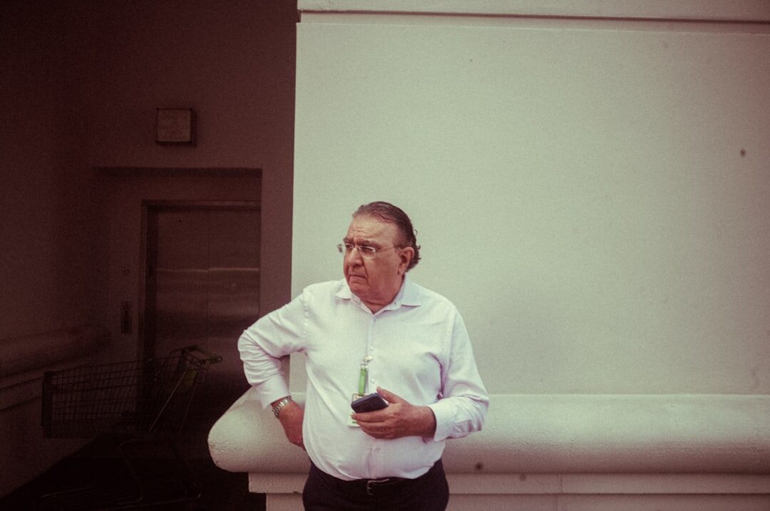 Portrait of a middle aged man who improved his presentation skills
