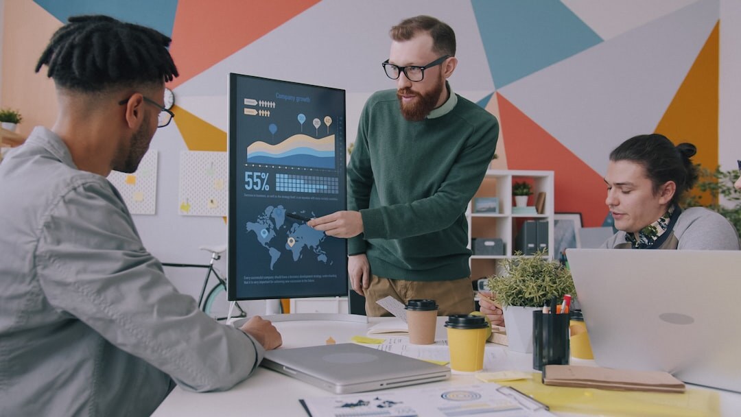 business presentation in office